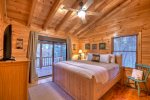 Blue Lake Cabin - Upper Level Master King Bedroom